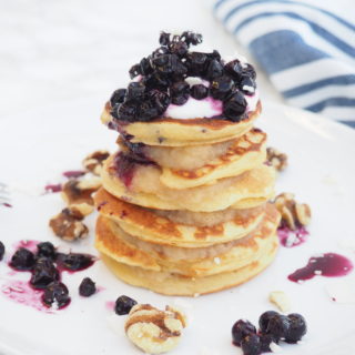 These whole grain flying pancakes are a delicious way to start your day! Made with white whole wheat flour and kefir they are easy to make gluten-free by subbing in oat flour and gluten-free all purpose flour. These are sure to become a new family fav!