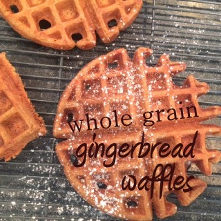 whole grain gingerbread waffles