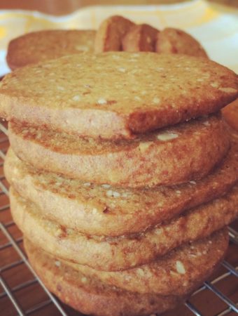 whole wheat almond cookies