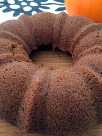 Olive Oil Pumpkin Bread - healthy, whole grain, dairy free, and made in a bundt pan
