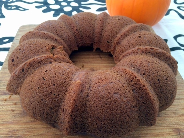 Olive Oil Pumpkin Bread - healthy, whole grain, dairy free, and made in a bundt pan