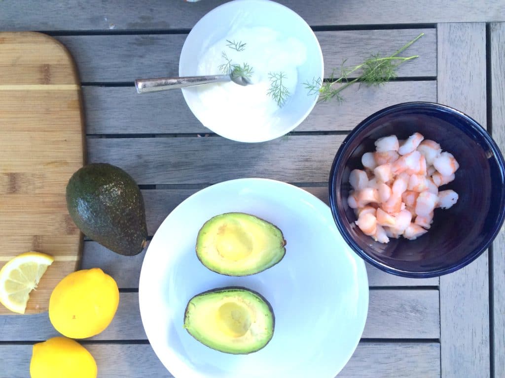 This Swedish Shrimp Salad on an Avocado Boat makes an impressive appetizer or a fancy lunch! 