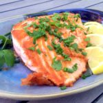 A simple, pan-seared salmon should be a staple item on your menu rotation. Packed with omega-3's, this nutritious meal also goes with just about everything. Just pan-sear and add your favorite topping or sauce and serve with the sides of the day.