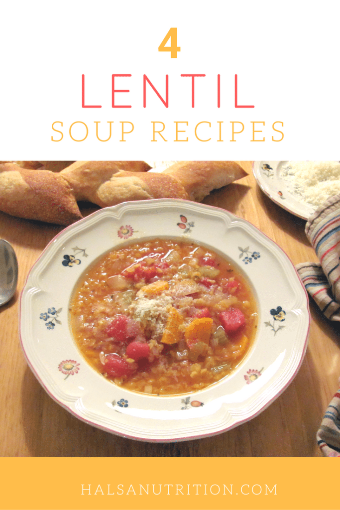 Trying to include more pulses in your diet? Here are 4 simple and delicious lentil soup recipes. Lentils are packed with protein, fiber, and vitamins.