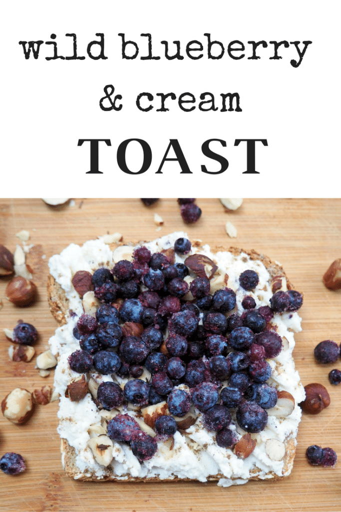 wild blueberry and cream toast