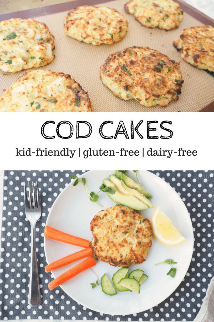 These nordic-inspired cod cakes are gluten-free, kid-friendly, and dairy-free. Perfect as an appetizer or light lunch or dinner. 