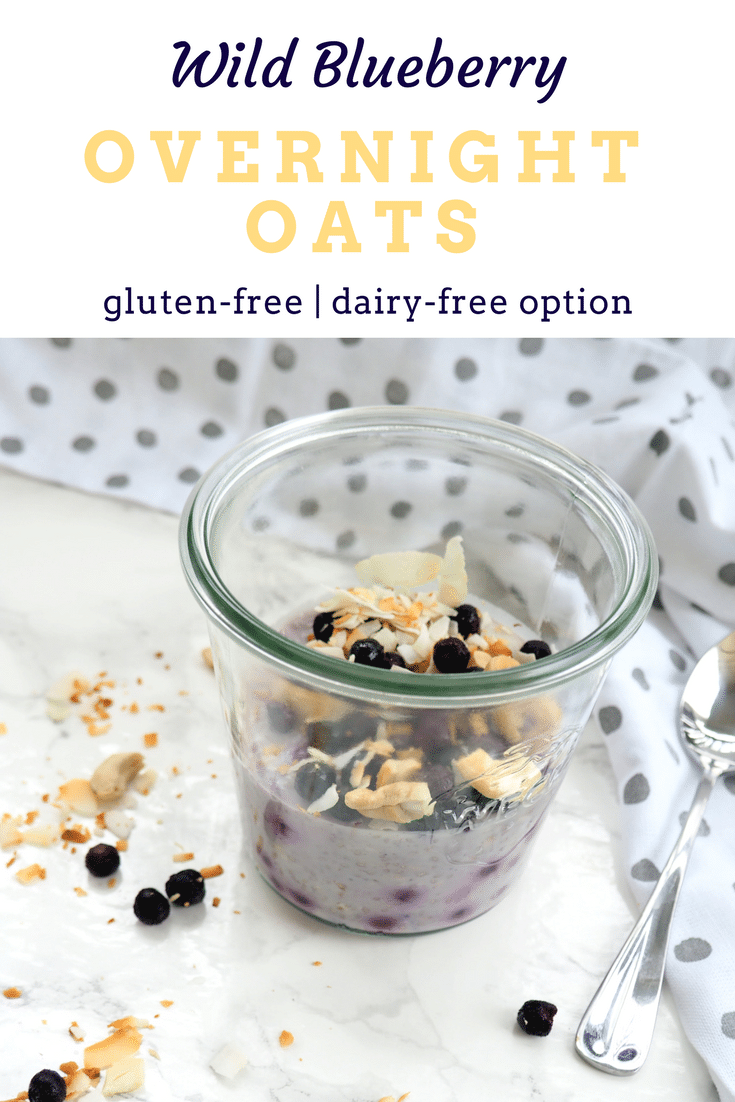 Wild Blueberry Overnight Oats - Hälsa Nutrition