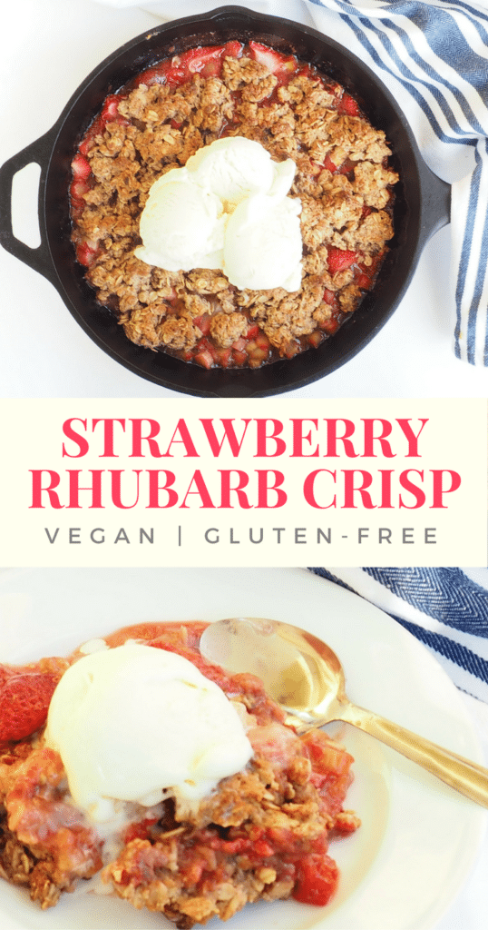 This delicious strawberry rhubarb crisp is lower in sugar than most rhubarb crisps or crumbles. It's also gluten-free, vegan, and totally family-friendly, making for some serious joyful, blissful eating. Enjoy! from halsanutrition.com