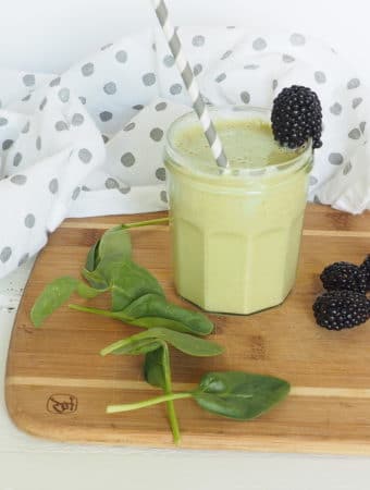 This green smoothie features greens, flax, chia, and squash! It;s a great way to boost your daily intake of greens and fiber or to reset after a day or weekend of overindulging. Vegan, gluten-free, and high-fiber. From halsanutrition.com