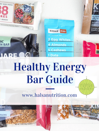 store-bought granola and energy bars, healthy energy bar options