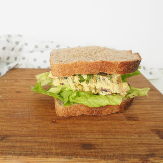 This healthy curry chicken salad is perfect for everything from work lunches to picnics. Made with yogurt instead of mayo and a little extra turmeric powder it's sure to spice up your lunch. Gluten-free. From halsanutrition.com