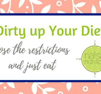 Trying to figure out if you should eat dairy free or paleo? Trying to eat "clean"? Lose the restrictions and just eat. Welcome freedom and joy. from halsanutrition.com