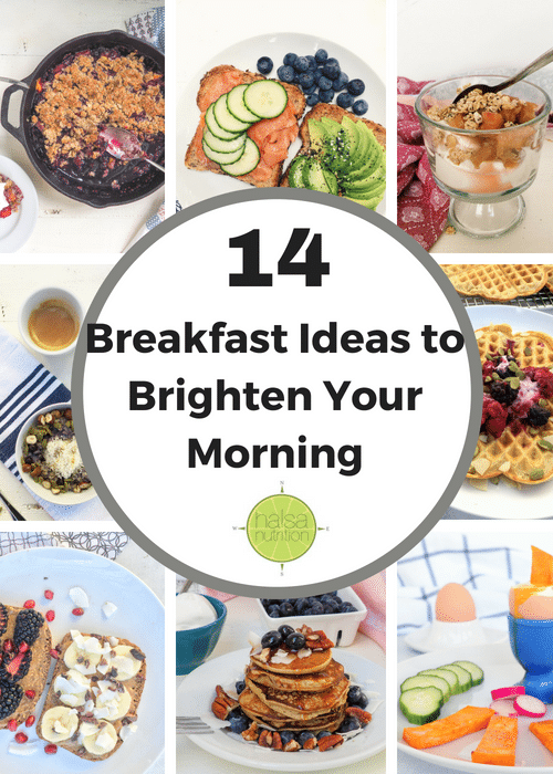 Stuck in a breakfast rut? Here are 14 fun, healthy ideas that will brighten your morning. From halsanutrition.com
