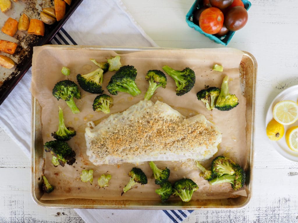 Cod & Veggie Sheet Pan Dinner