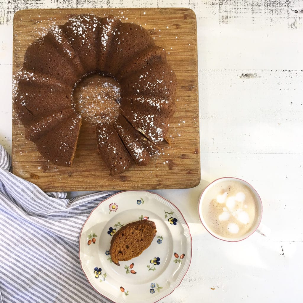 This dairy-free spelt pumpkin bread is delicious! Made with extra-virgin olive and sweetened with maple syrup, it's a wholesome whole grain treat you can feel good about serving your family! Plus how fun is to use a bundt pan? From halsanutrition.com 