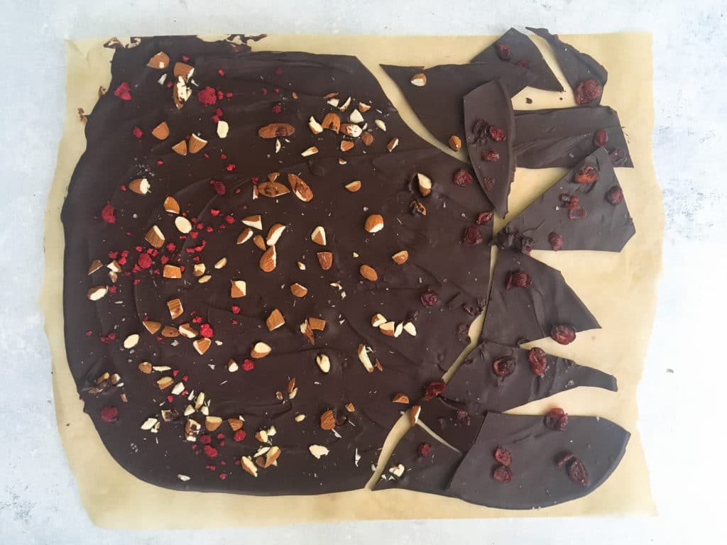 This family favorite dark chocolate bark has a little something for everyone!