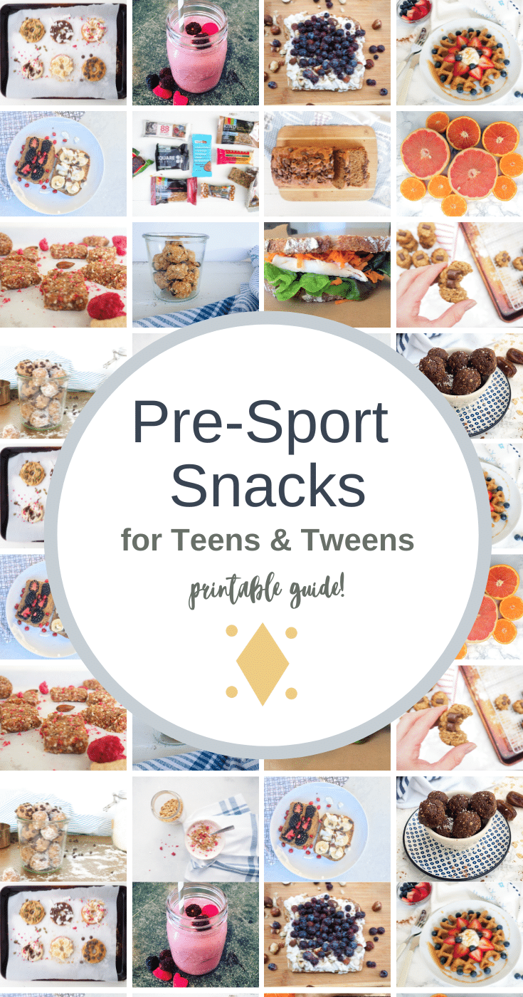 Healthy snack ideas for sports practice