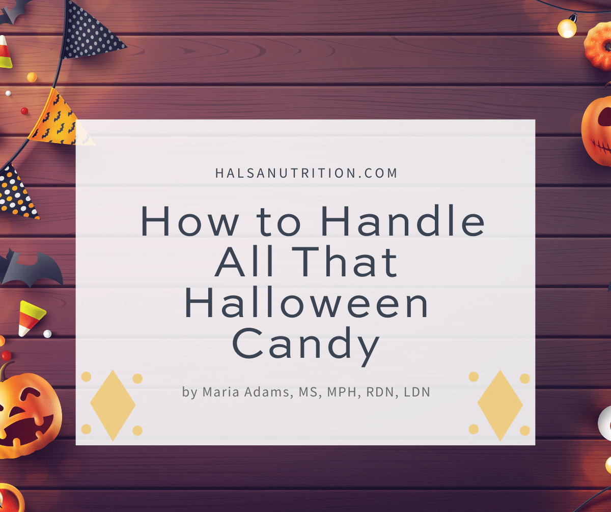 title page - how to handle all that halloween candy