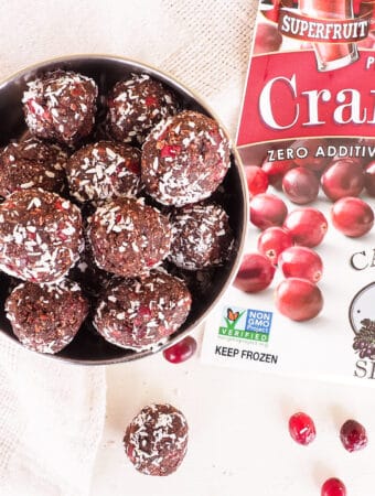 cranberry cocoa bliss balls