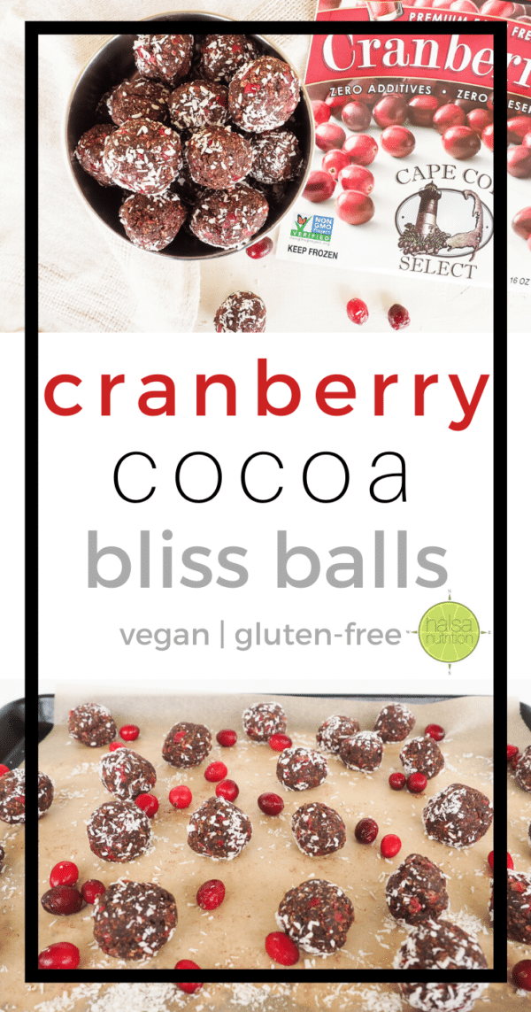 Cranberry Cocoa Bliss Balls - Hälsa Nutrition