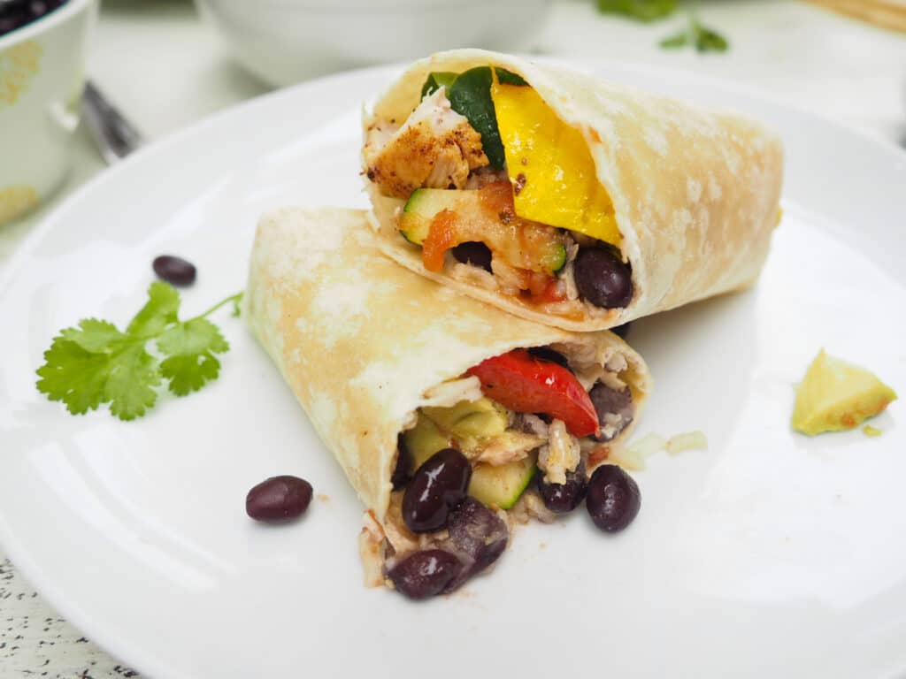 Grilled Veggie and Black Bean Burritos Hälsa Nutrition