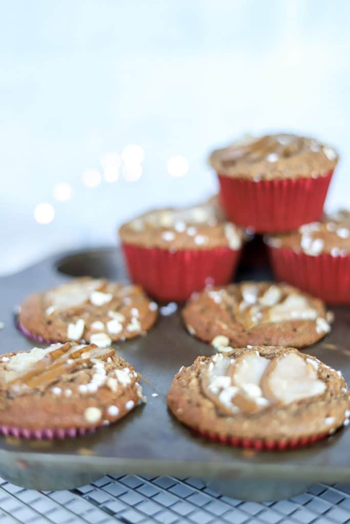 Gingerbread pear muffins photo