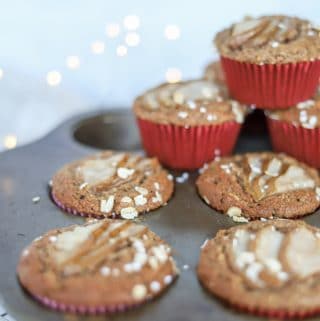 photo of gingerbread pear muffins