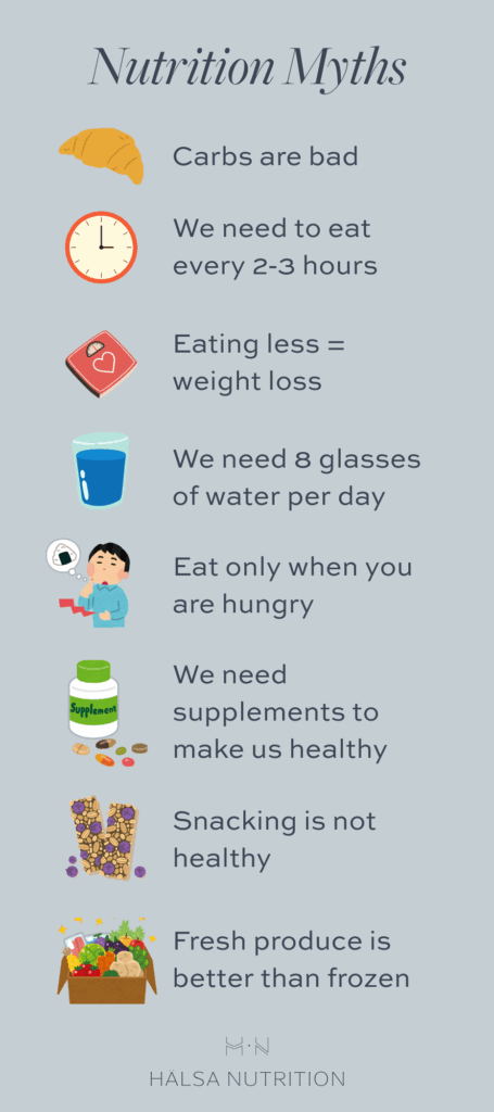 8 nutrition myths